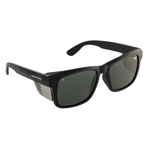 Frontside Polarised Safety Glasses Smoke Lens/Black Frame - 6512BK