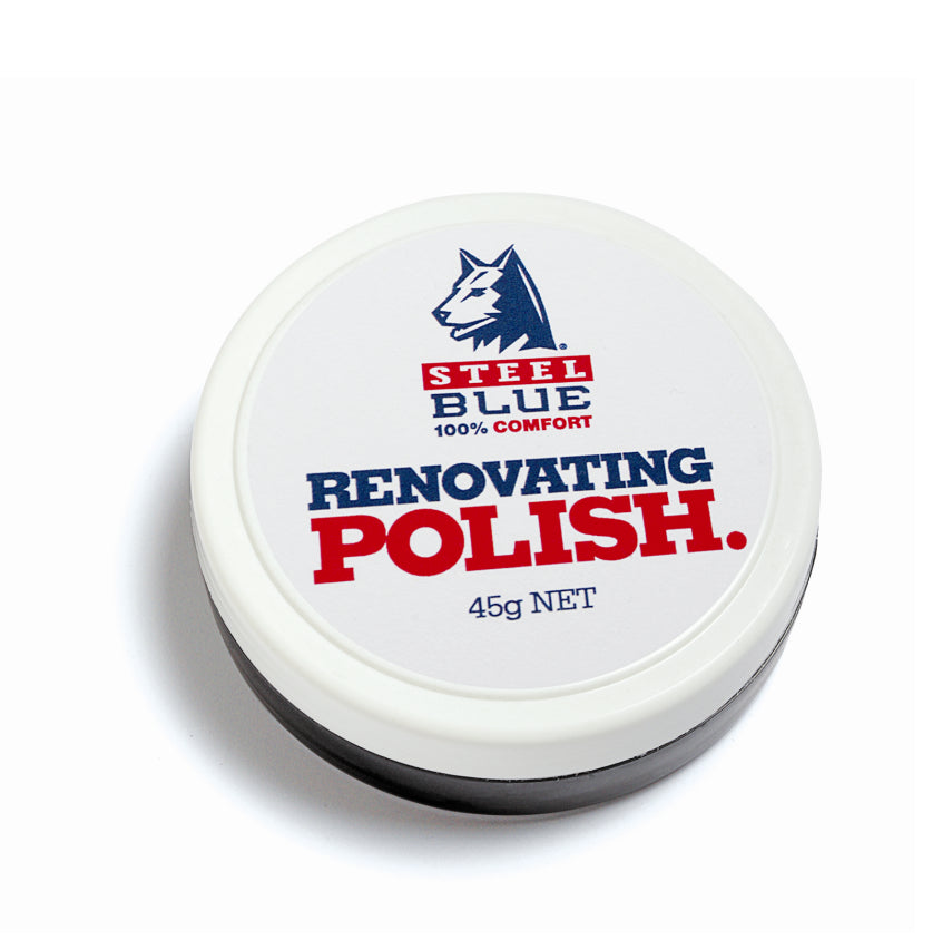 Steel Blue Brown Renovating Boot Polish
