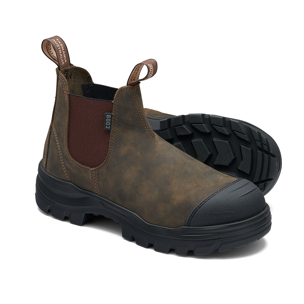 Blundstone RotoFlex Water-Resistant Nubuck Elastic Side Safety Boot 8002 - Main Image