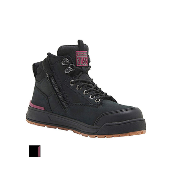 Yakka Ladies 3056 Zip/Lace Safety Boot - Y60245 – Workboot Warehouse