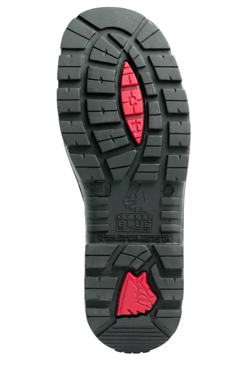 Steel Blue Argyle Lace-Up Non-Safety Boot - 310102