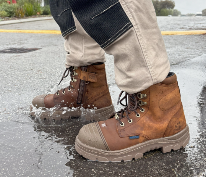 Steel Blue Argyle Zip Scuff Toe Waterproof Safety Boot - 312639 Steel Blue Argyle Zip Scuff Toe Waterproof Safety Boot - 312639