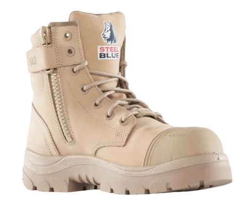 Steel Blue Argyle Zip Scuff Toe Composite Safety Boot - 318592