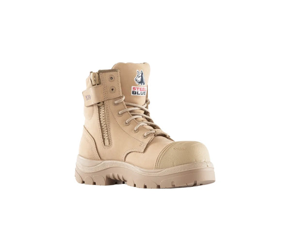 Steel Blue Argyle Ladies Zip Scuff Toe Composite Safety Boot - 518579