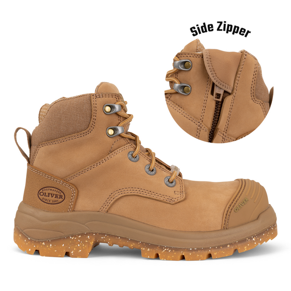 Oliver Ladies Zip/Lace Safety Boot - 59450Z