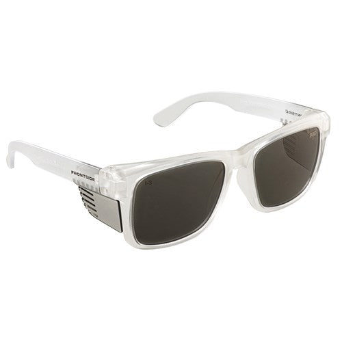 Frontside Safety Glasses Smoke Lens/Clear Frame - 6502