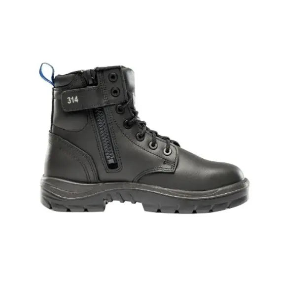 Steel Blue Argyle Zip/Lace Caustic Rubber Safety Boot - 822314 ...