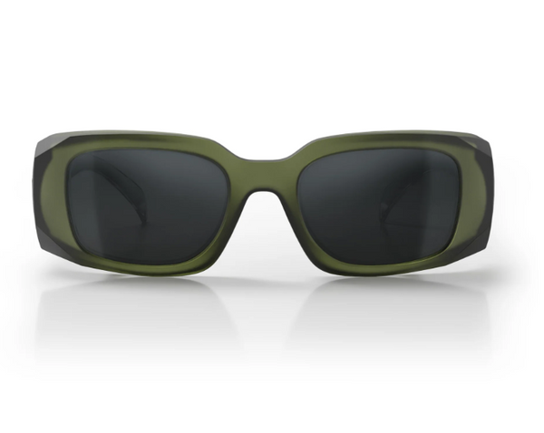 SafeStyle Auras Matte Moss Green Frame/Grey Polarised Lens Safety Glasses