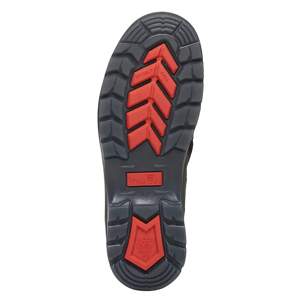 TRADIE ZIP/LACE STEEL CAP SAFETY WORK BOOTS 5