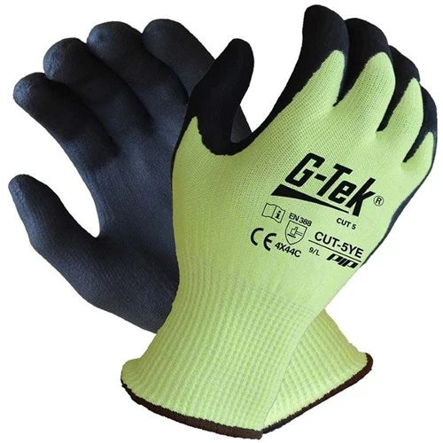 Pro Choice G-Tek Cut 5 HPPE Glass Liner Hi-Vis Glove