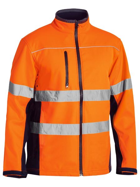 Bisley Taped HiVis Soft Shell Jacket - BJ6059T
